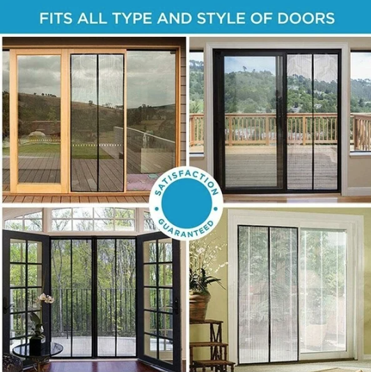 Magnetic Mesh Screen Door