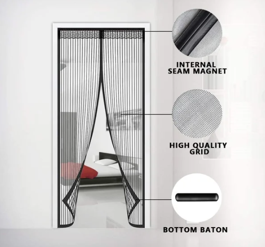 Magnetic Mesh Screen Door