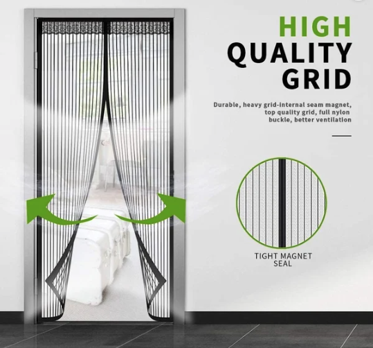 Magnetic Mesh Screen Door