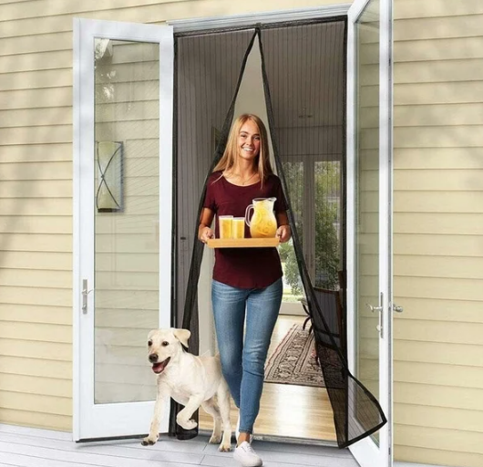 Magnetic Mesh Screen Door