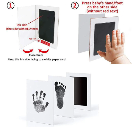 Newborn Kids Handprint Footprint or Pawprint Kit  ❤️ DIY